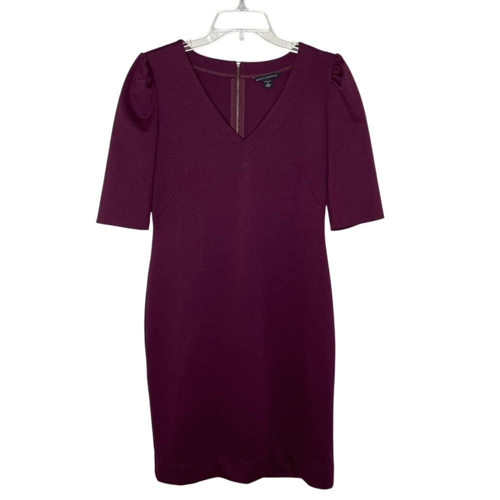 Banana Republic Size 8 Plum Short Sleeved Dress